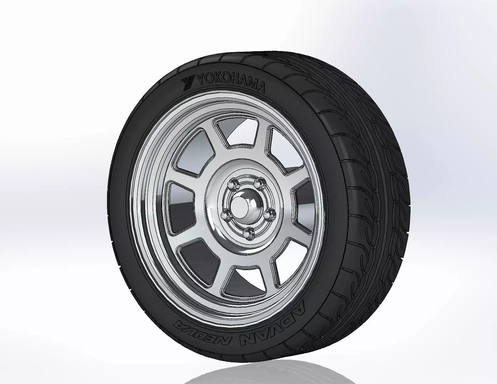 Wheel American Racing VF503 18inch for scale model 3D print model_0