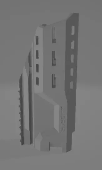 Carbine Handguard Scorpion EVO V1 7 inch 3D print model_2