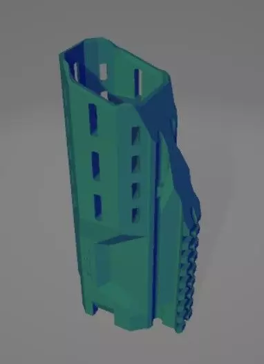 Carbine Handguard Scorpion EVO V1 7 inch 3D print model_1