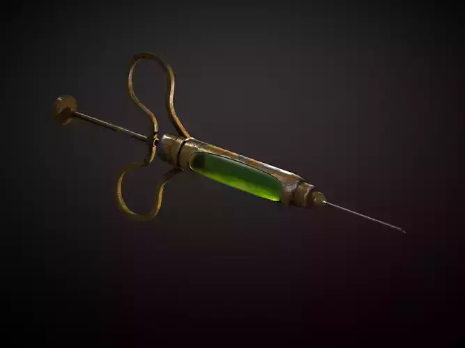 Hunt Showdown Energy and Stamina Syringe 3D print model