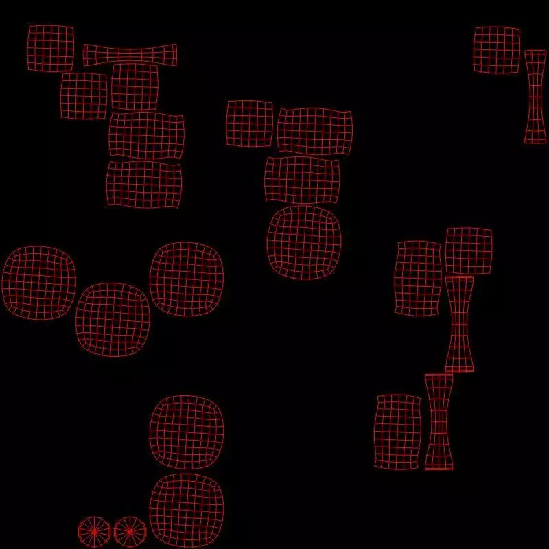 Tetramethylsilane Molecule Low-poly 3D model_9