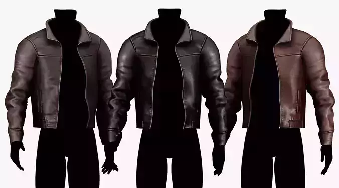 Leather Jacket Pack - Survival Horror Edition Low-poly 3D model