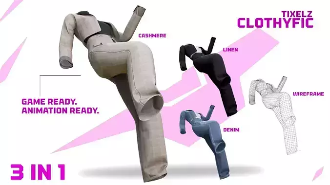 full outfit- clothyfic jacket and Wide-Leg Pants