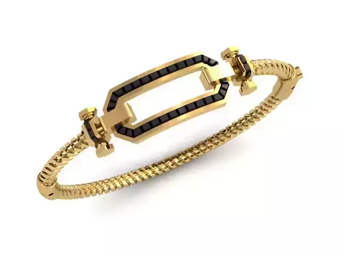 Minimal Gold Bracelet 3D print model