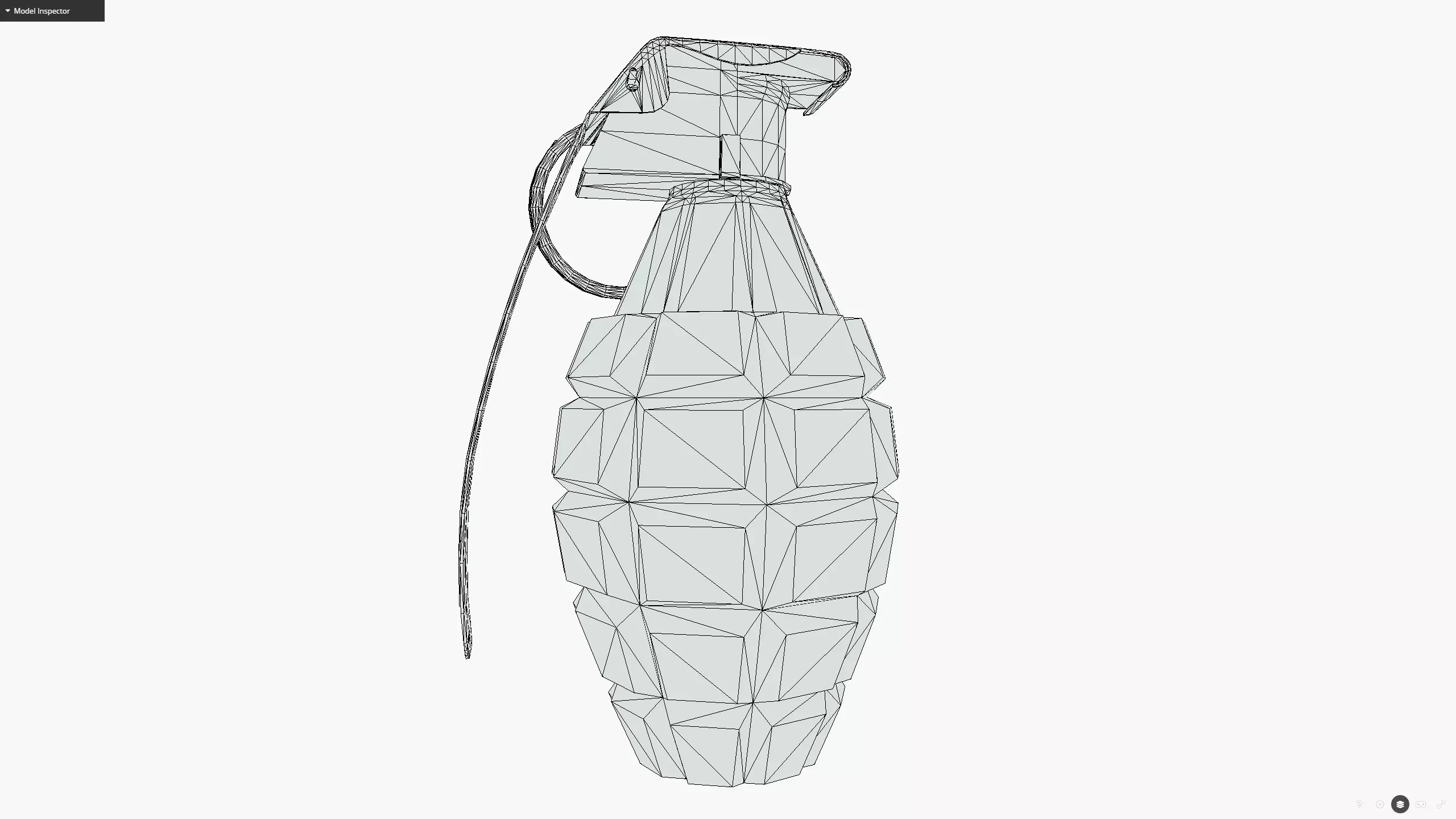 MK2 grenade Low-poly 3D model_11