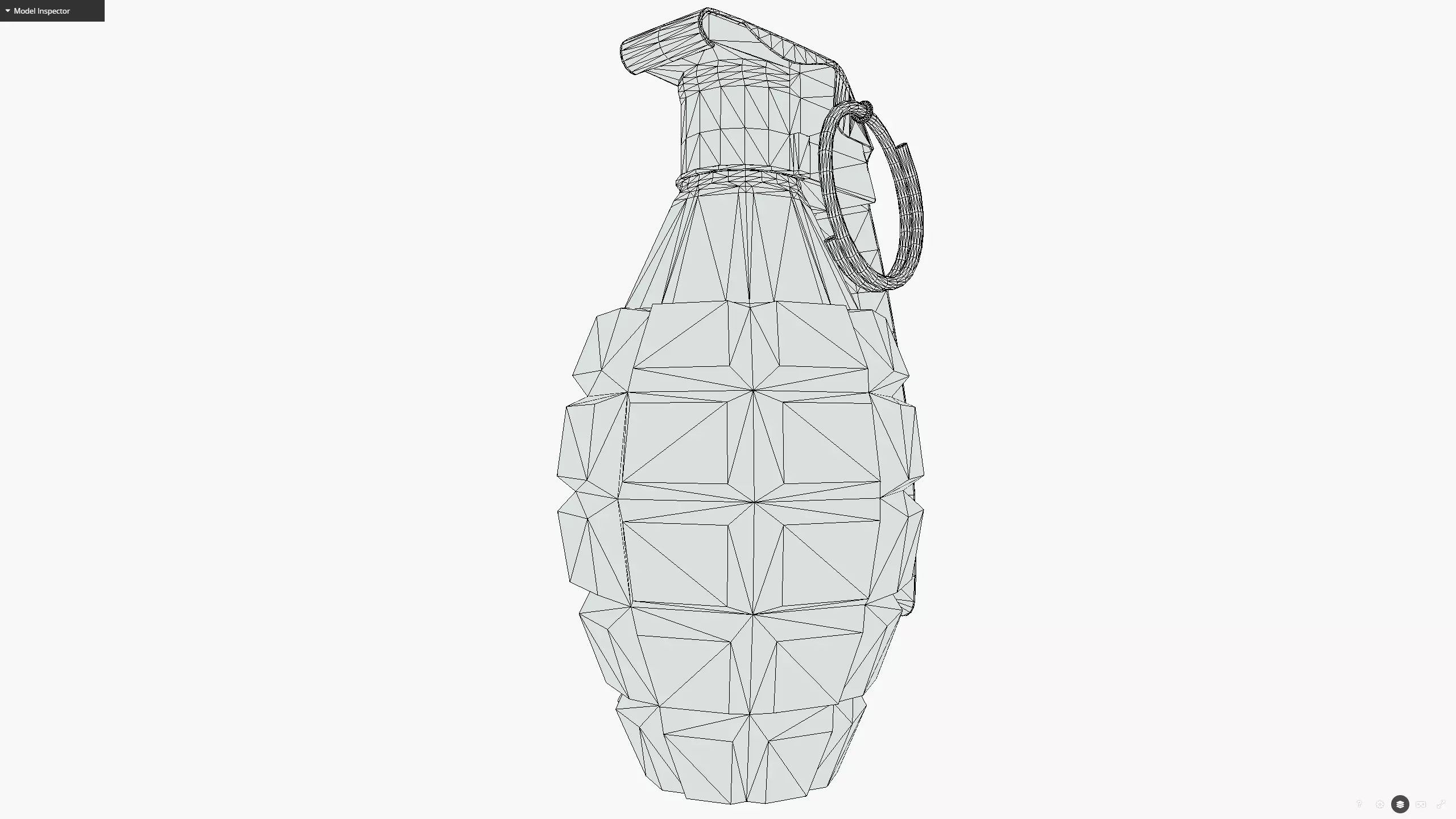 MK2 grenade Low-poly 3D model_10