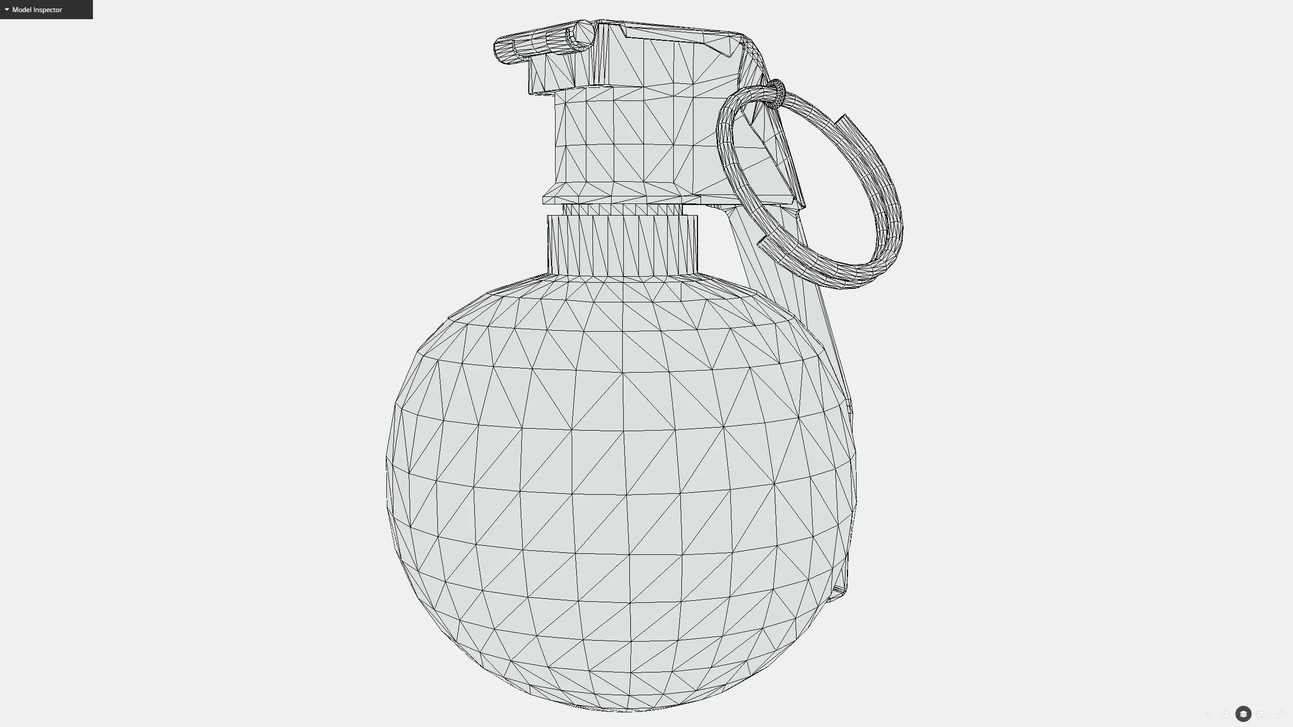 M67 grenade Low-poly 3D model_9