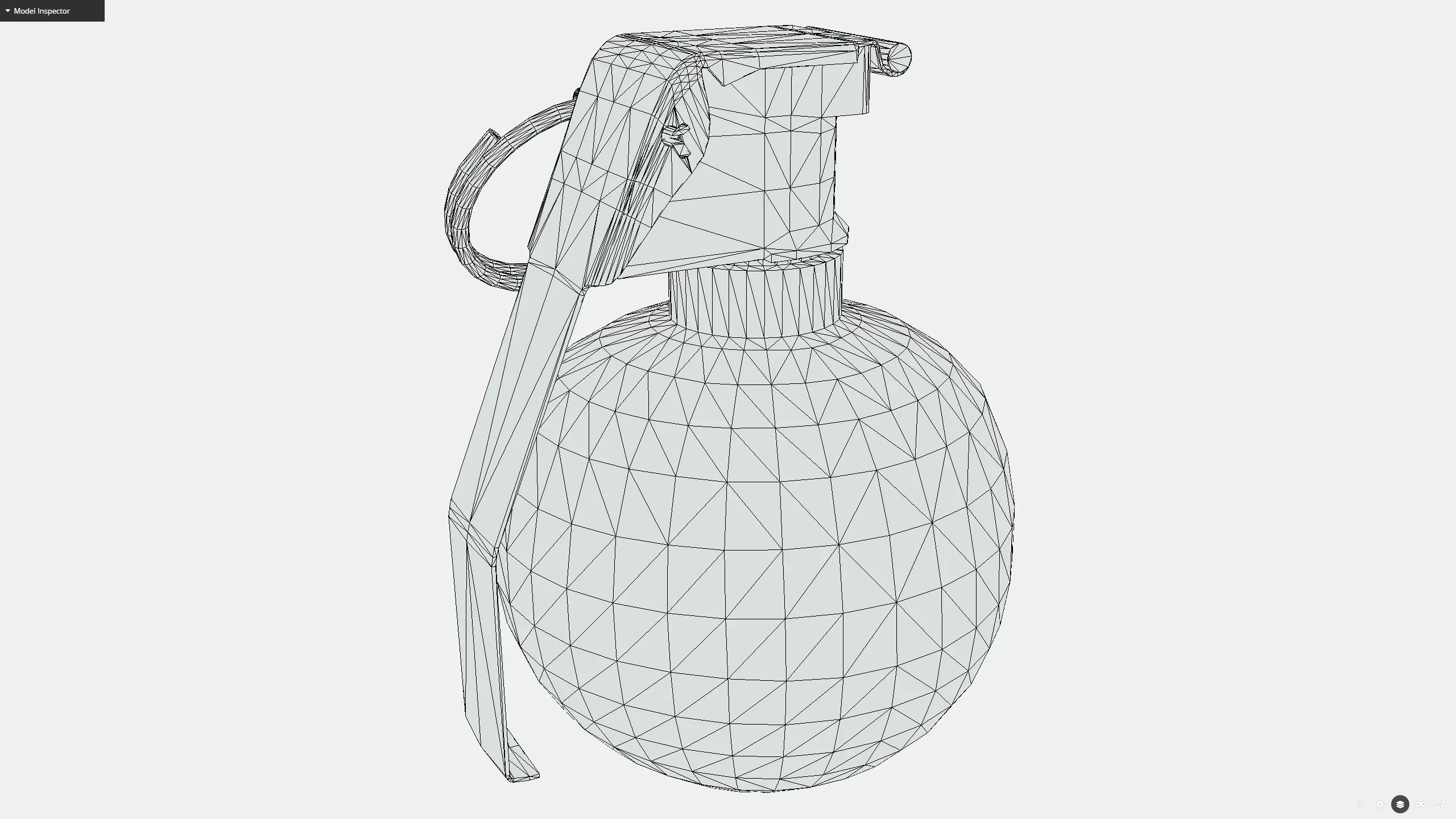 M67 grenade Low-poly 3D model_10