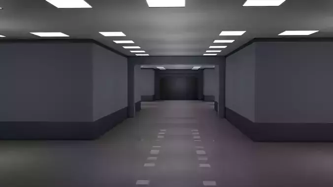Apartment Interior Corridor Gameready