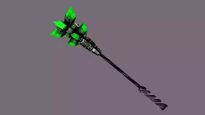 LowPoly Magic Mace Game Ready Fantasy Weapon 8K Textures
