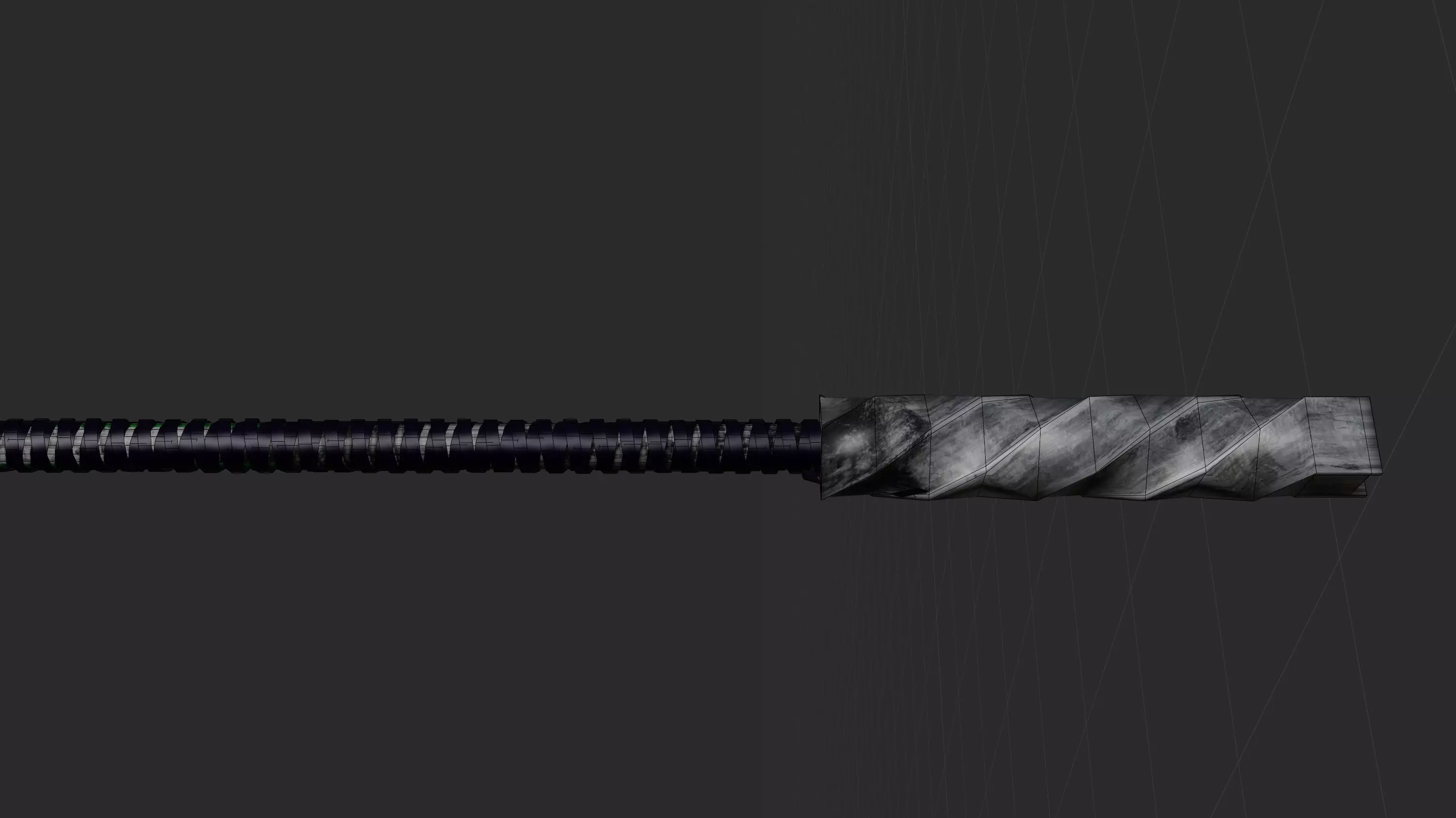 LowPoly Magic Mace Game Ready Fantasy Weapon 8K Textures Low-poly 3D model_4