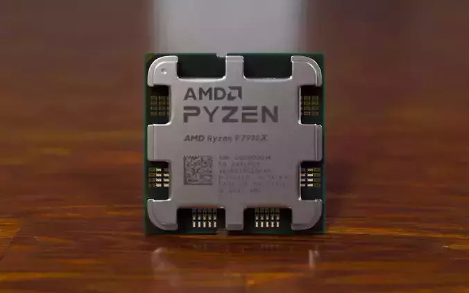 AM5 CPU Low-poly 3D model