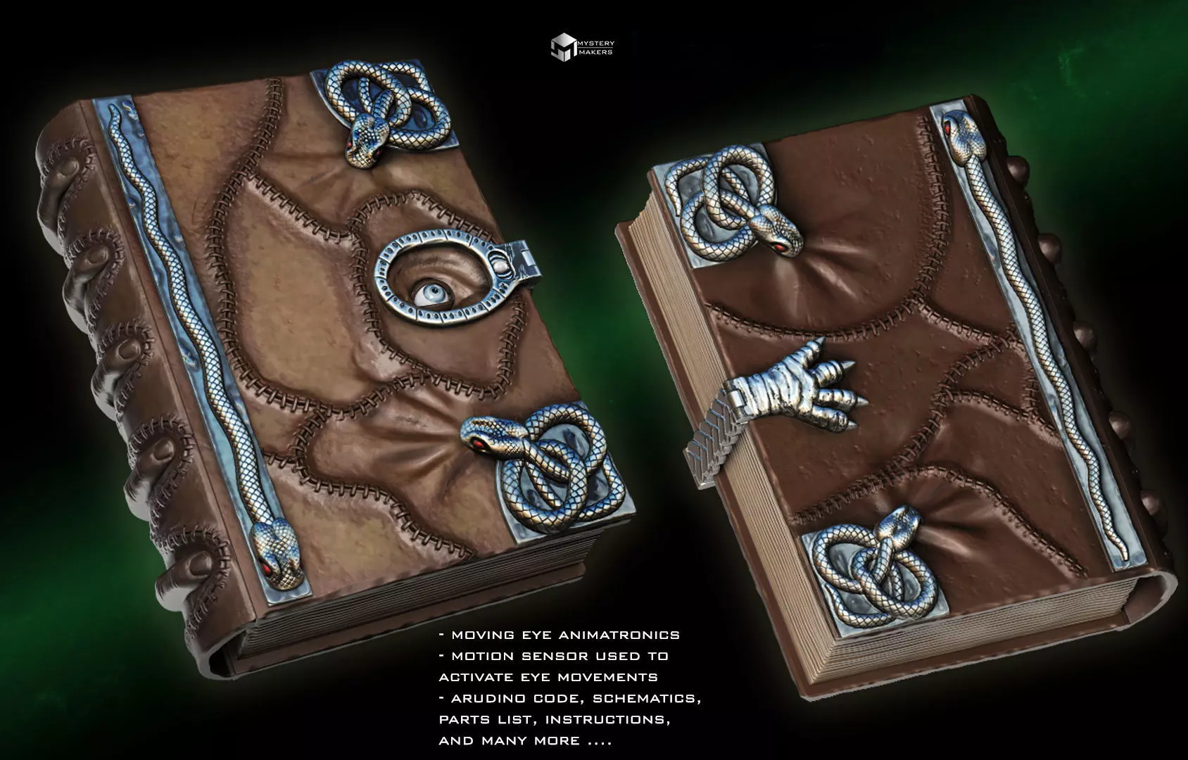 Hocus Pocus spellbook with moveable eye 3D print model_0