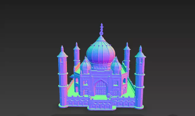 Taj Mahal 3D Model - Detailed Architecture- Interior Lighting Low-poly 3D model_5