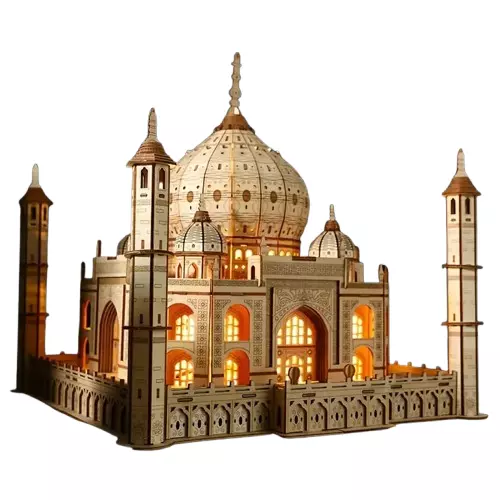 Taj Mahal 3D Model - Detailed Architecture- Interior Lighting Low-poly 3D model_1