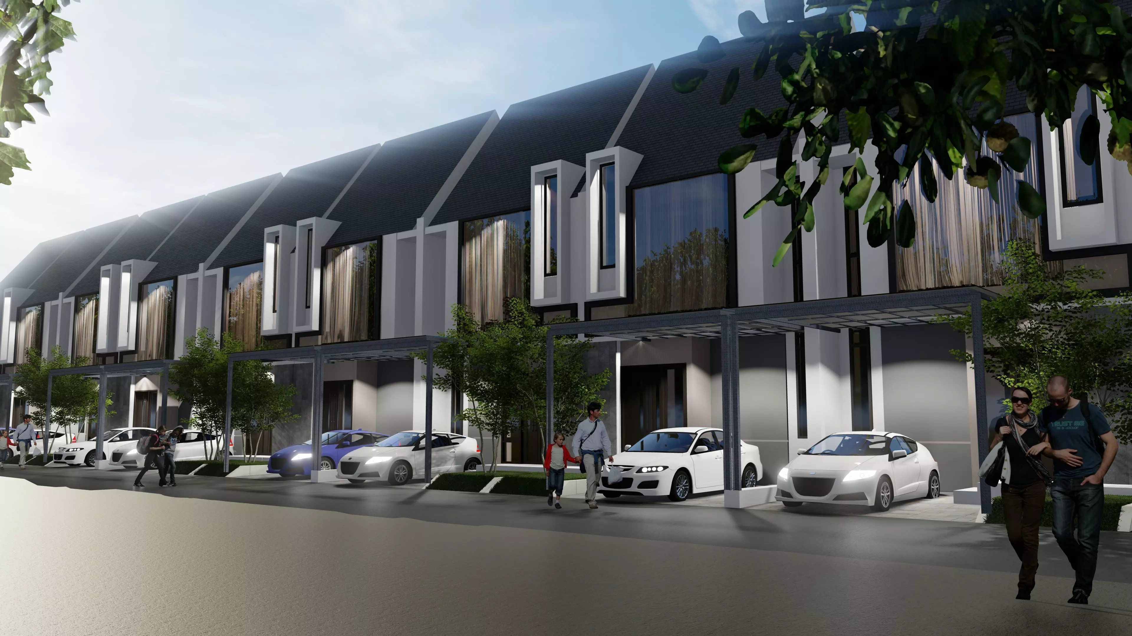 Modern Minimalist House Design 6x12 m 2 Floors SketchUp Only 3D model_2