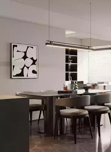 Modern Luxury Dining Room 031
