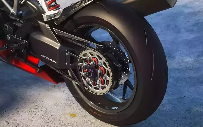 HONDA SINGLE SIDED SWING ARM PROTOTYPE V3 ENGINE AT EICMA