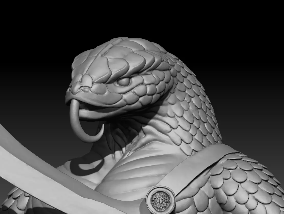 Yuan ti 3d printing model Yuan-ti 3D model 3D print model_6