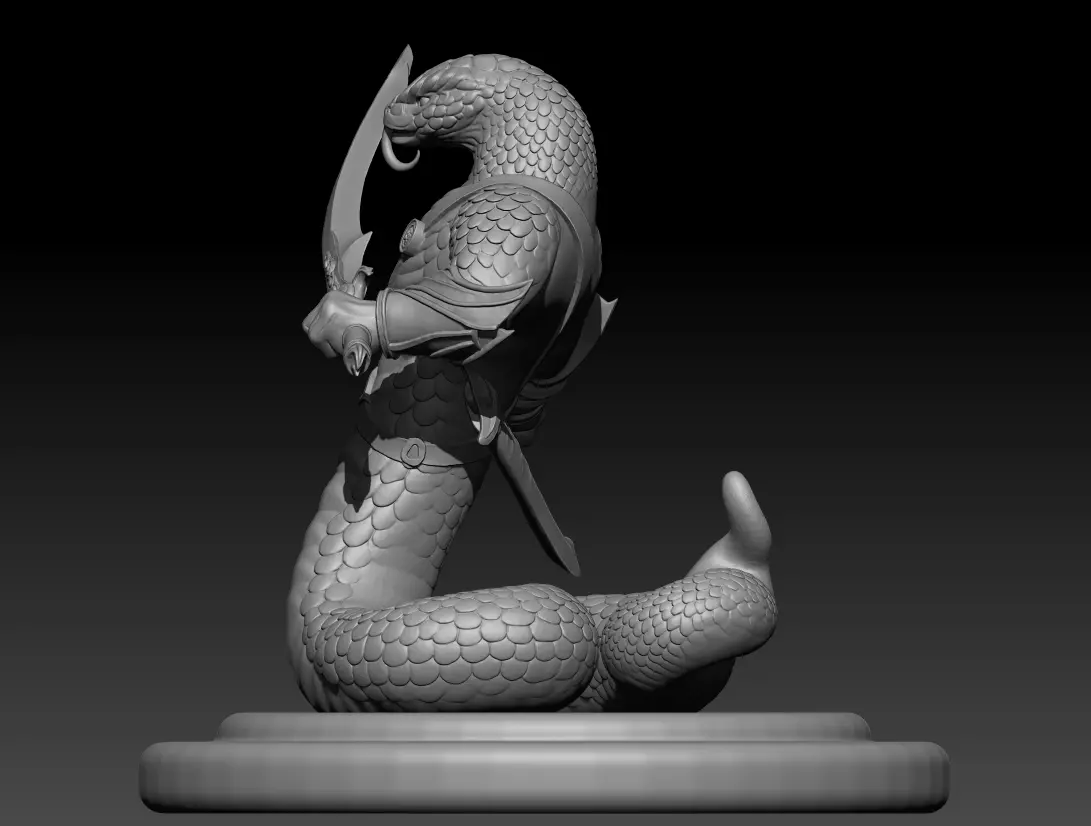 Yuan ti 3d printing model Yuan-ti 3D model 3D print model_2