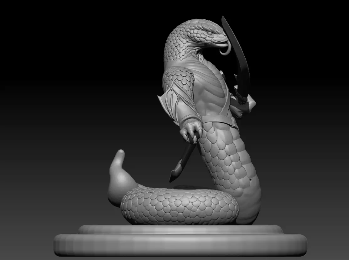 Yuan ti 3d printing model Yuan-ti 3D model 3D print model_3