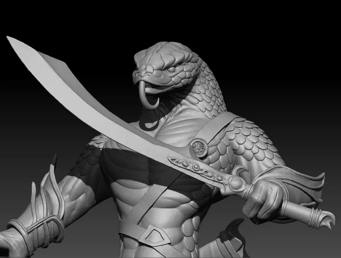 Yuan ti 3d printing model Yuan-ti 3D model 3D print model_5