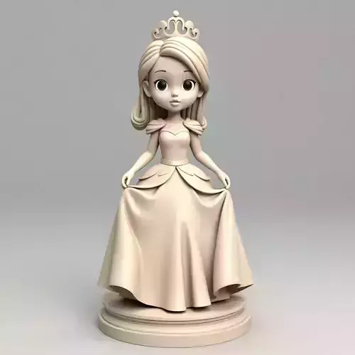Princess Doll in Ball Gown with Tiara
