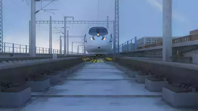 China Railway High CRH3C 3D model