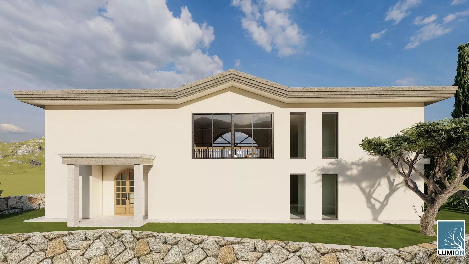 luxury villa design 3D model_3