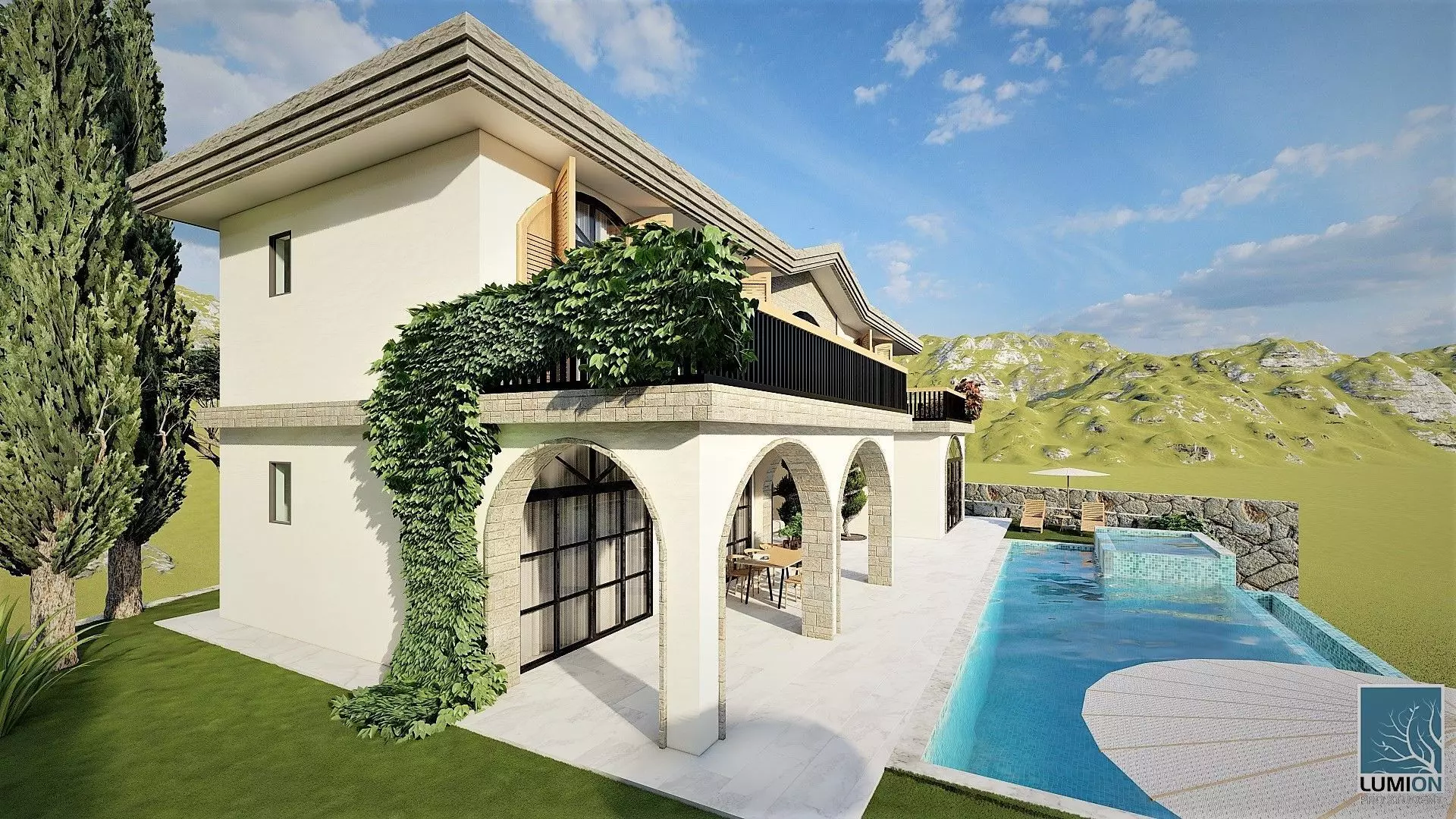 luxury villa design 3D model_18