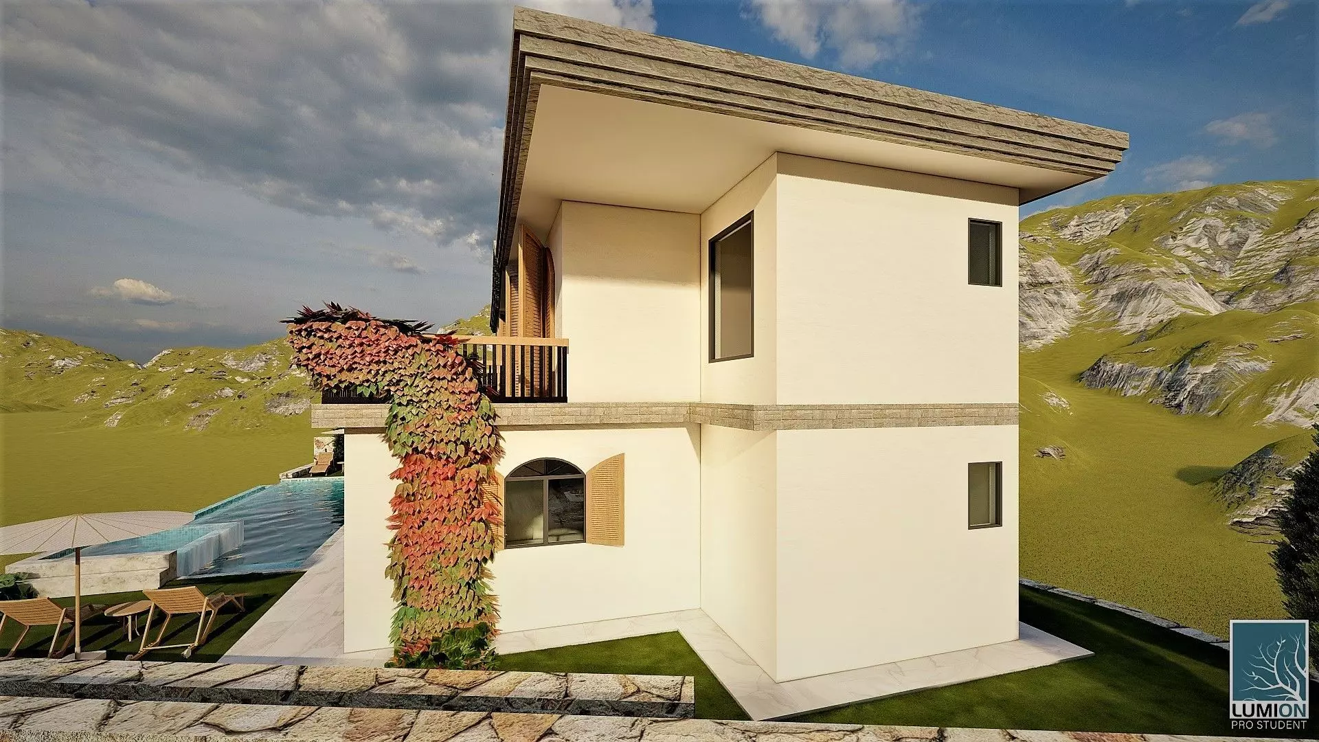 luxury villa design 3D model_13