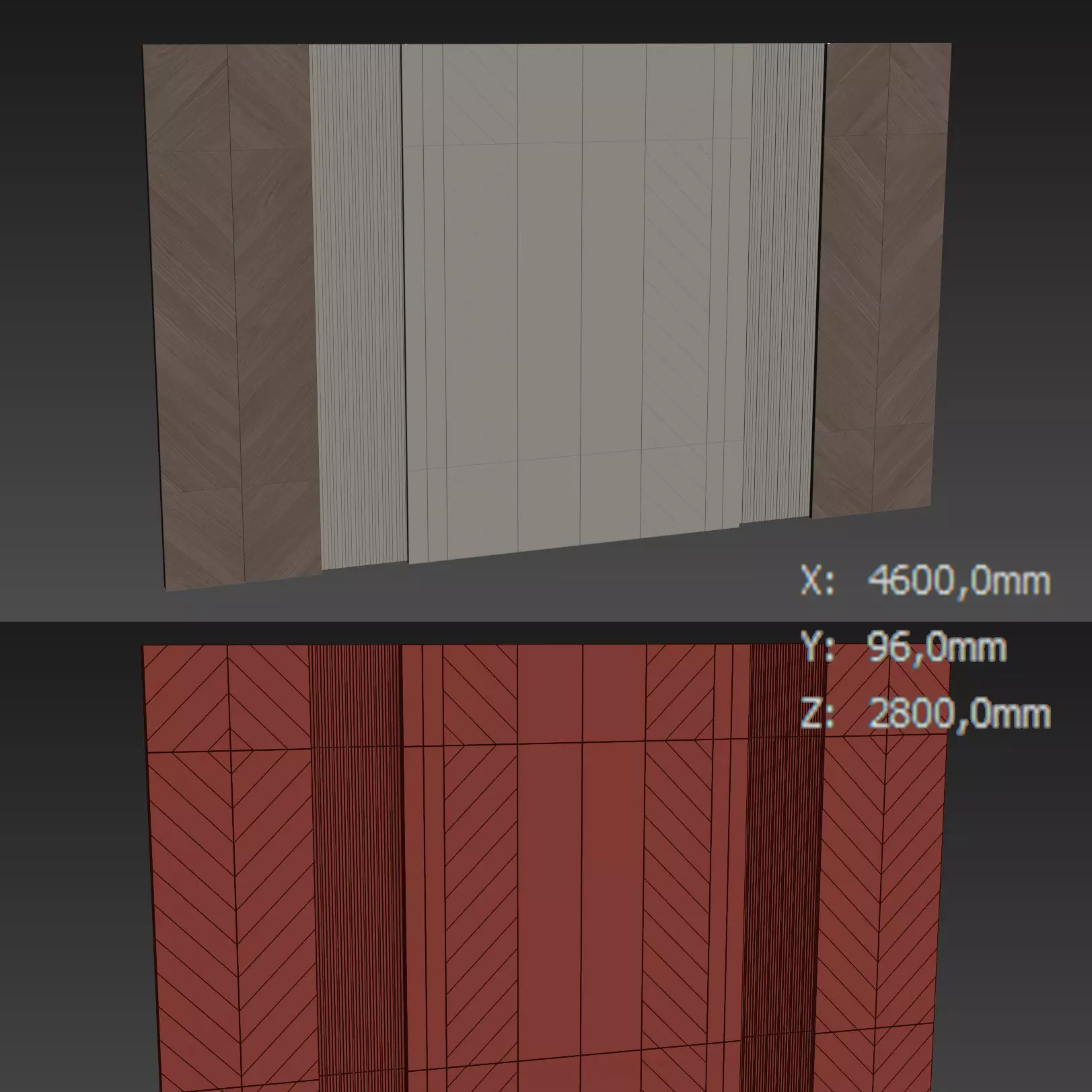 Decorative V70 Wall Panels 3D model_3