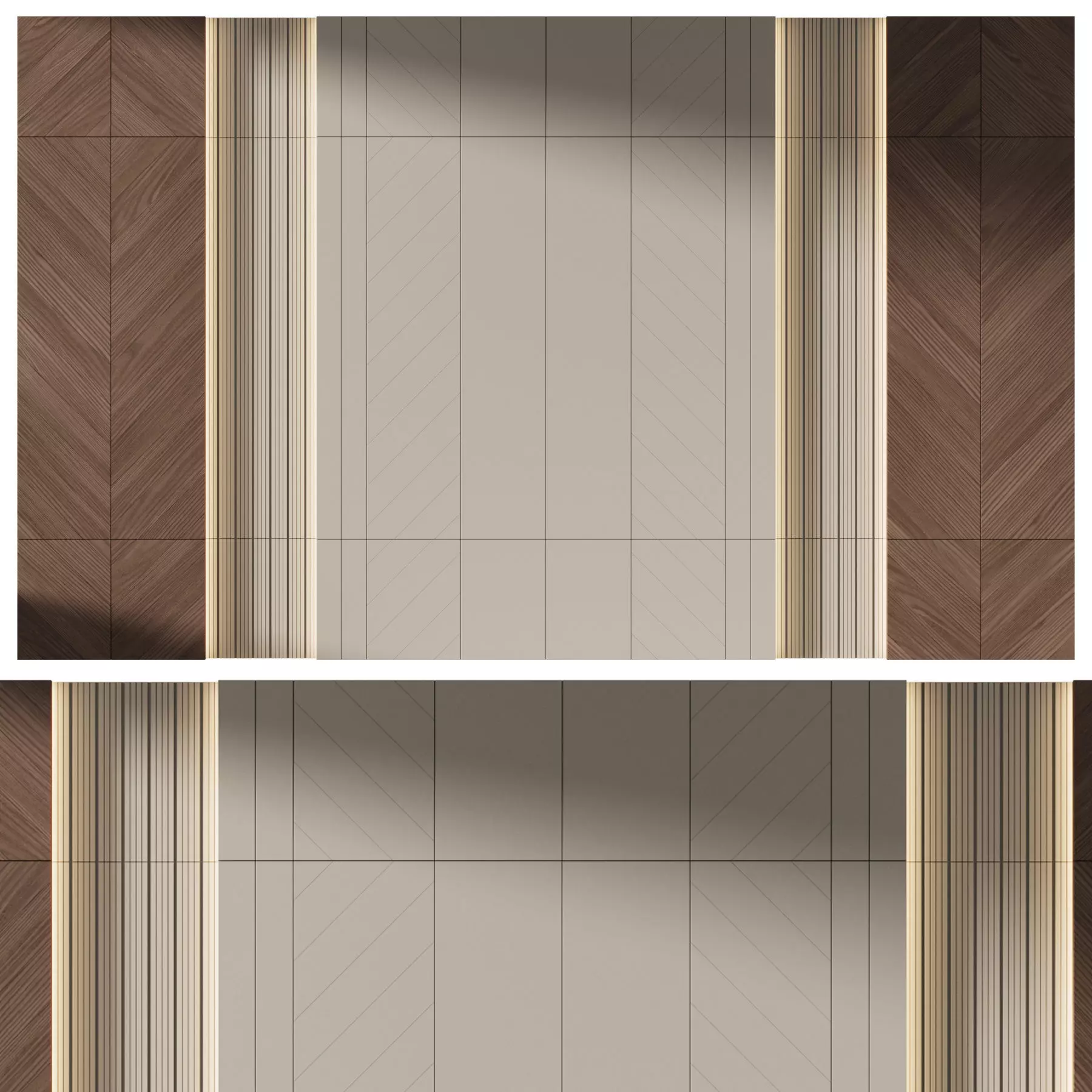 Decorative V70 Wall Panels 3D model_0