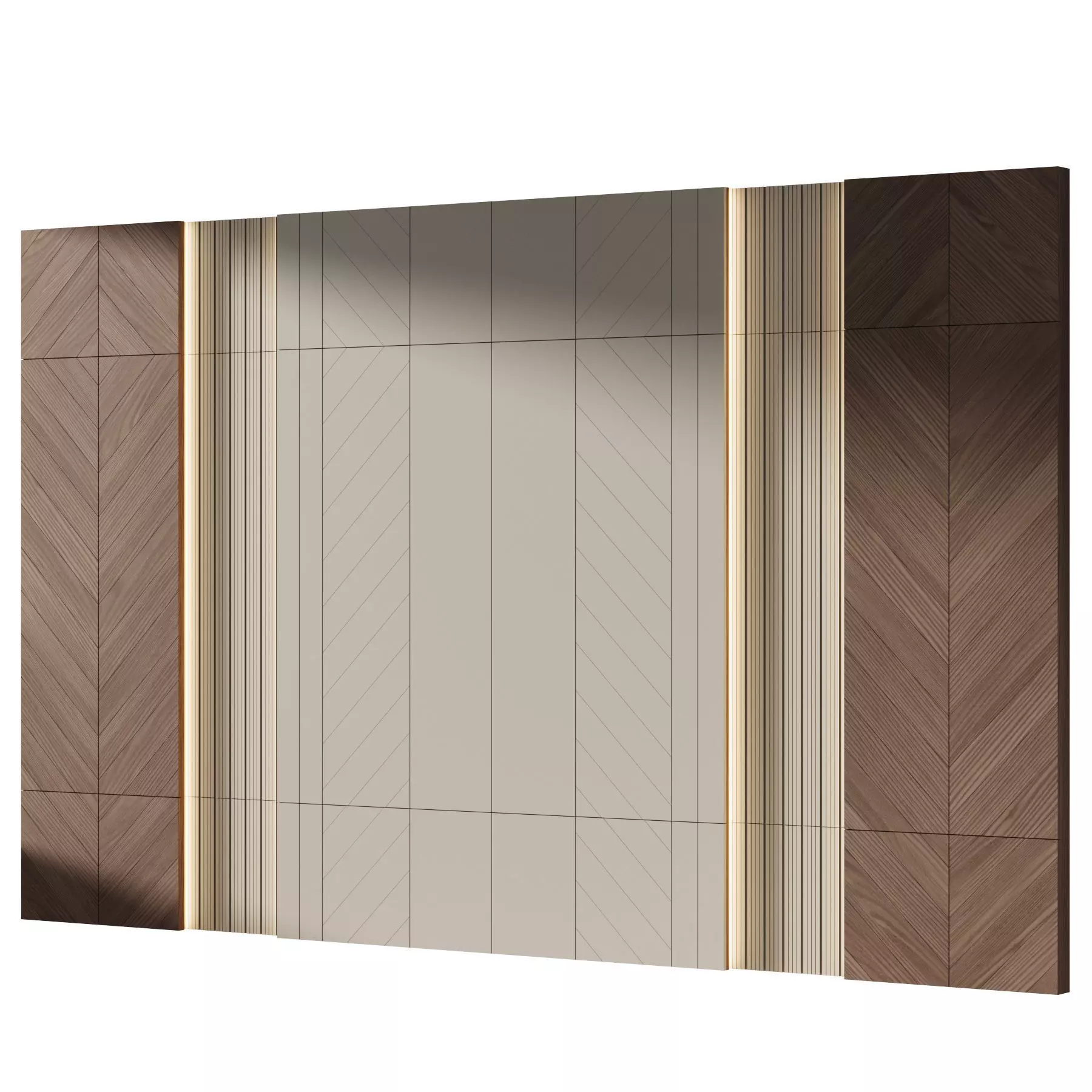 Decorative V70 Wall Panels 3D model_1