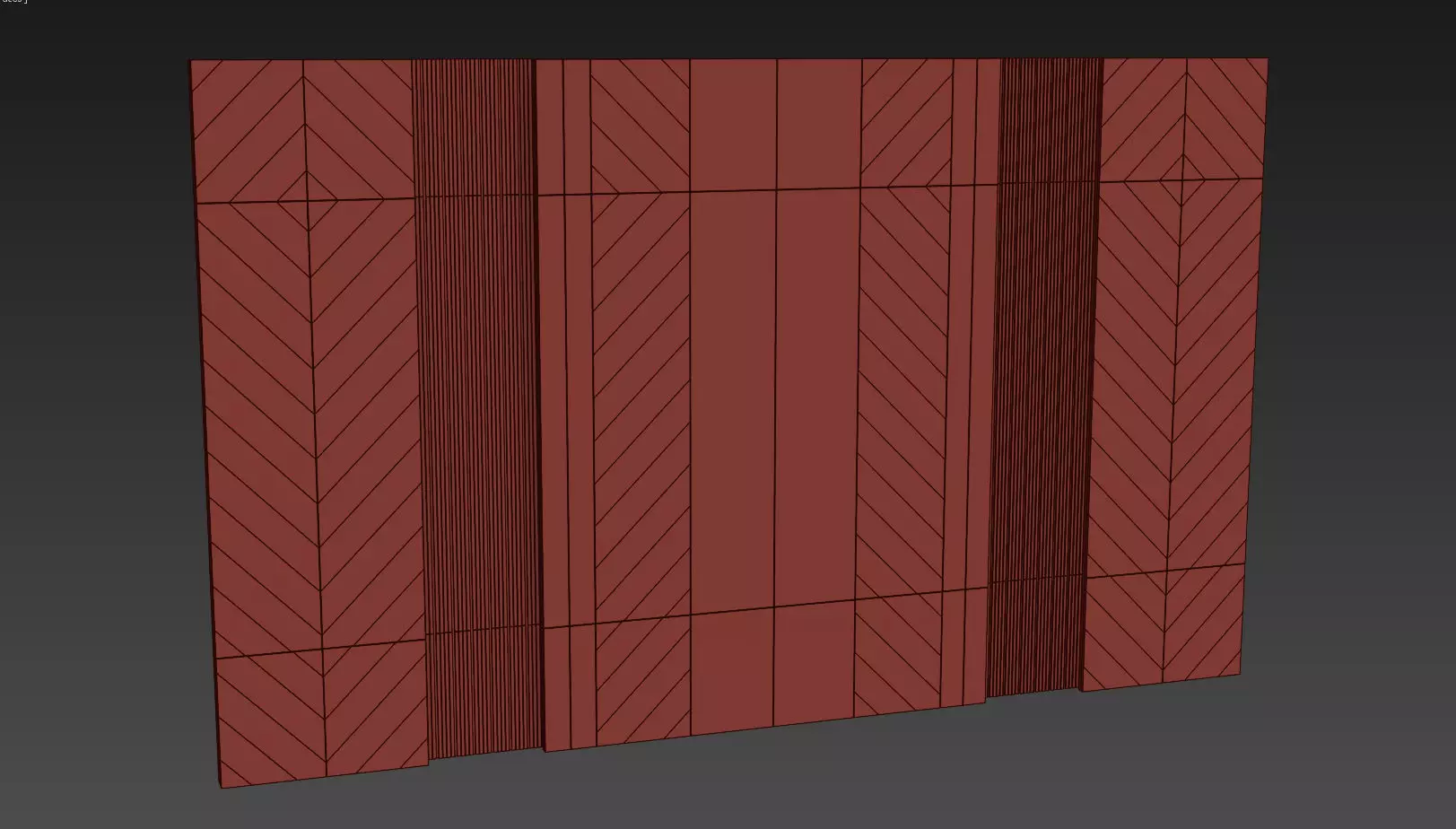 Decorative V70 Wall Panels 3D model_6