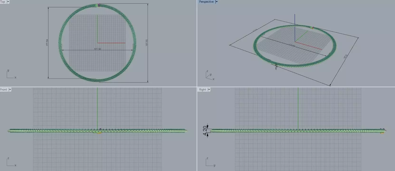 Clash de Cartie necklace flexible double row paved 3D print model_11