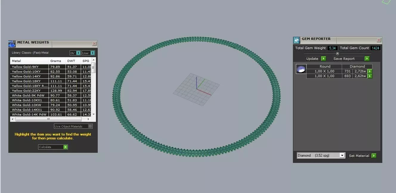 Clash de Cartie necklace flexible double row paved 3D print model_10