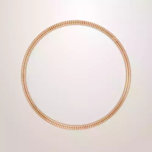 Clash de Cartie necklace flexible double row paved