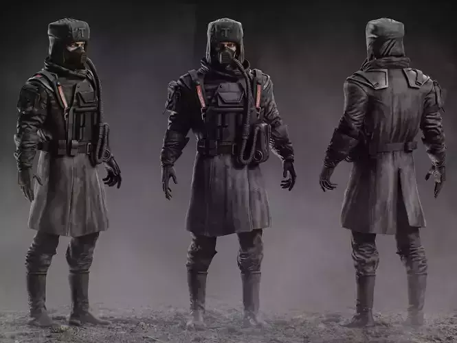 Ursus Soldier Low-poly 3D model