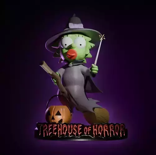 MAGGIE SIMPSON WITCH - THE SIMPSONS 3D print model