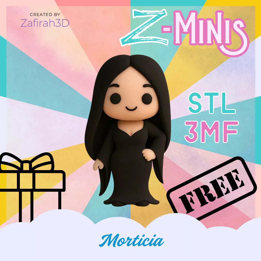 MORTICIA FOR FREE Z-MINIS Free 3D print model
