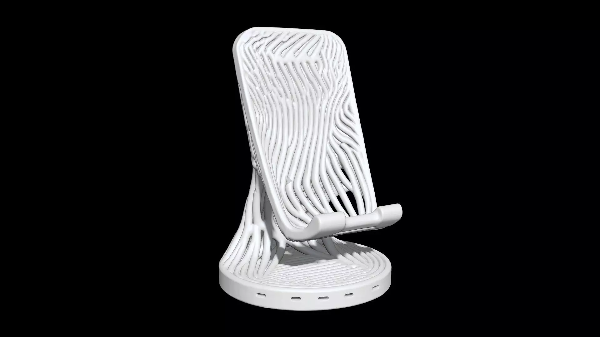 Organic Phone Stand 3D Printable 3D print model_6