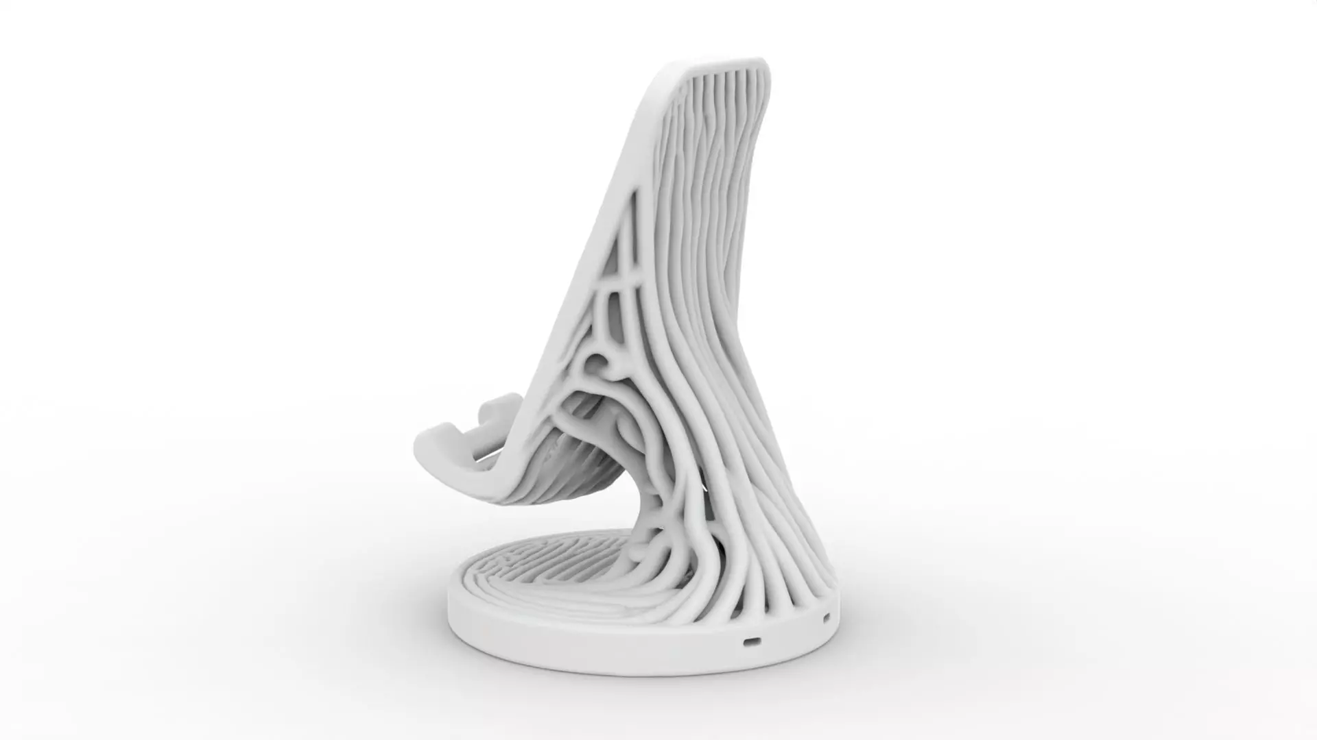 Organic Phone Stand 3D Printable 3D print model_2