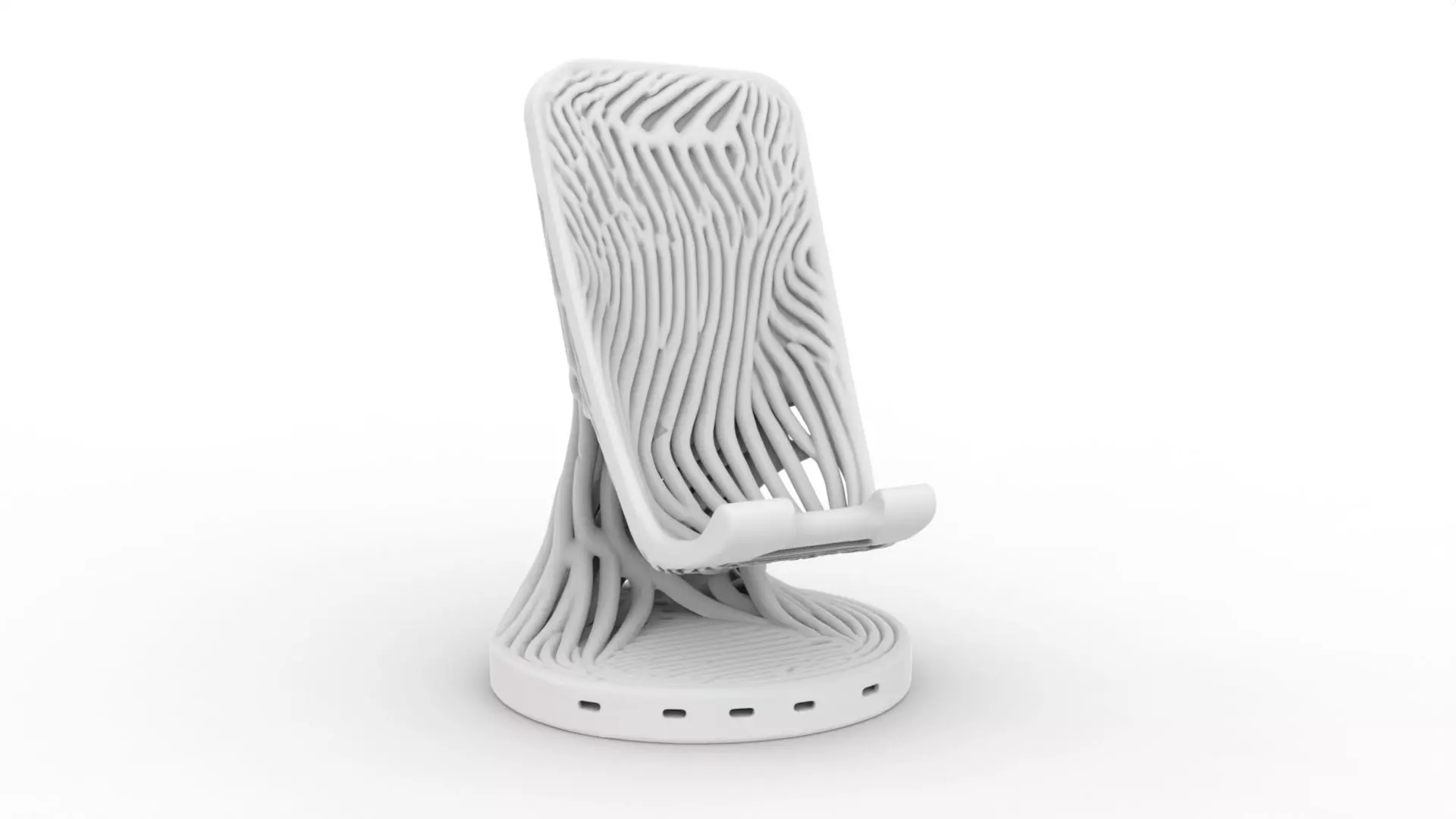 Organic Phone Stand 3D Printable 3D print model_5