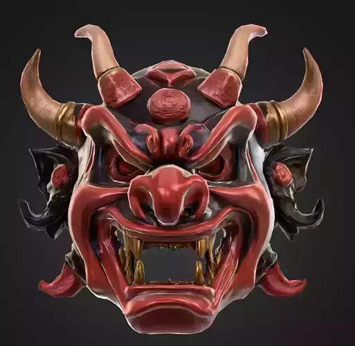 Japanese inspired Oni Mask
