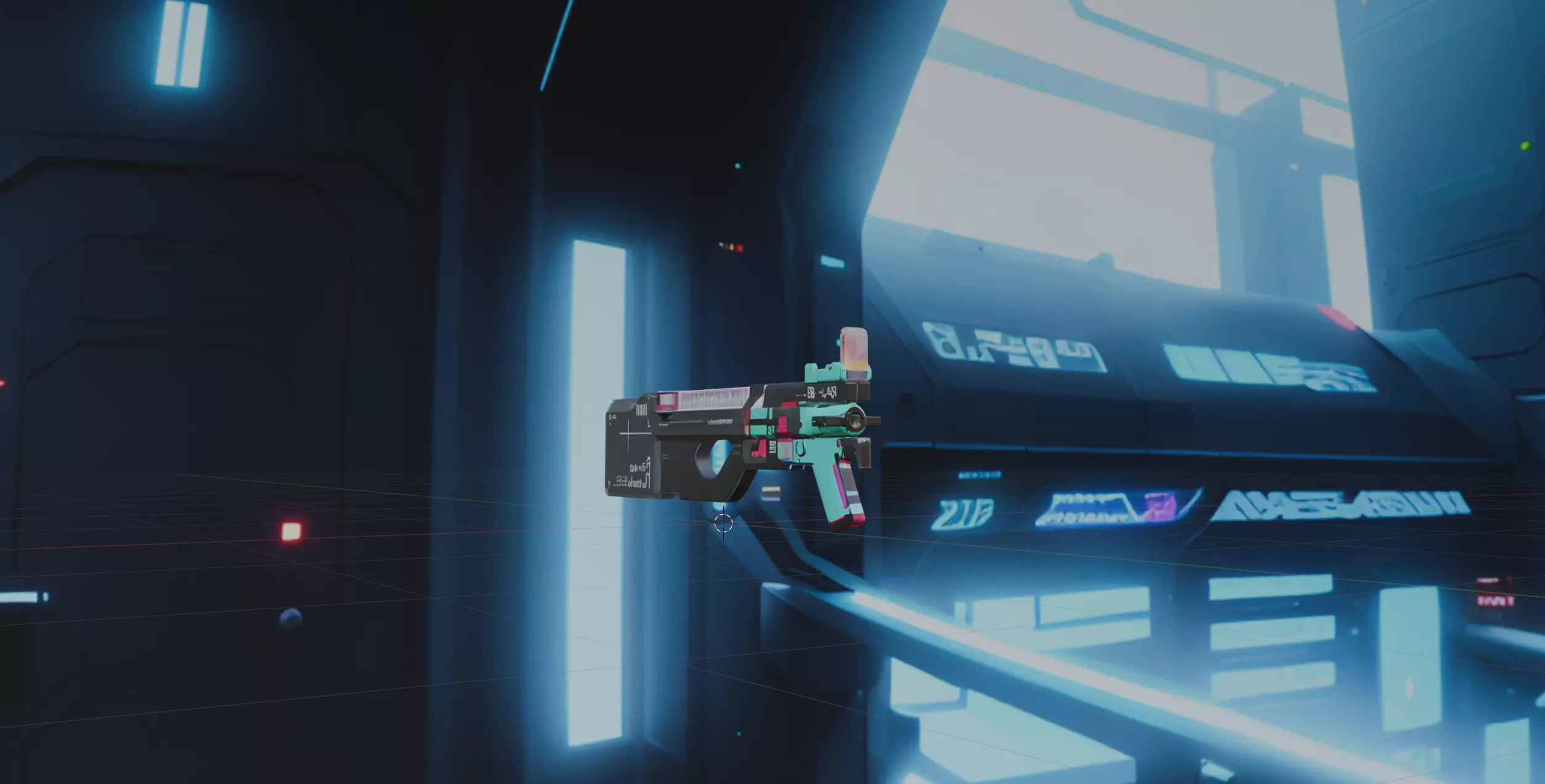 Retro Sci-Fi Pistol 3D model_4