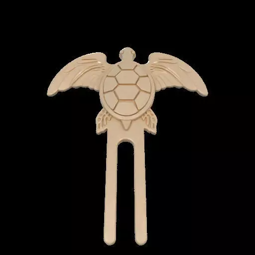 Turtle Shaped Bookmark 3D print model