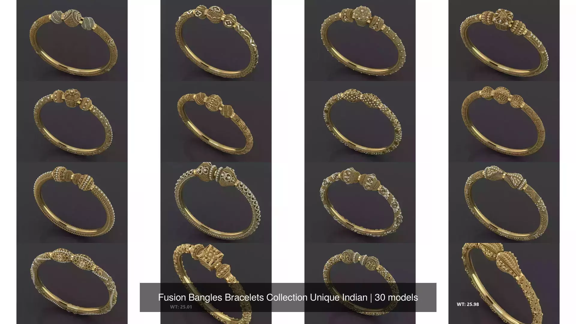 Fusion Bangles Bracelets Collection Unique Indian _0