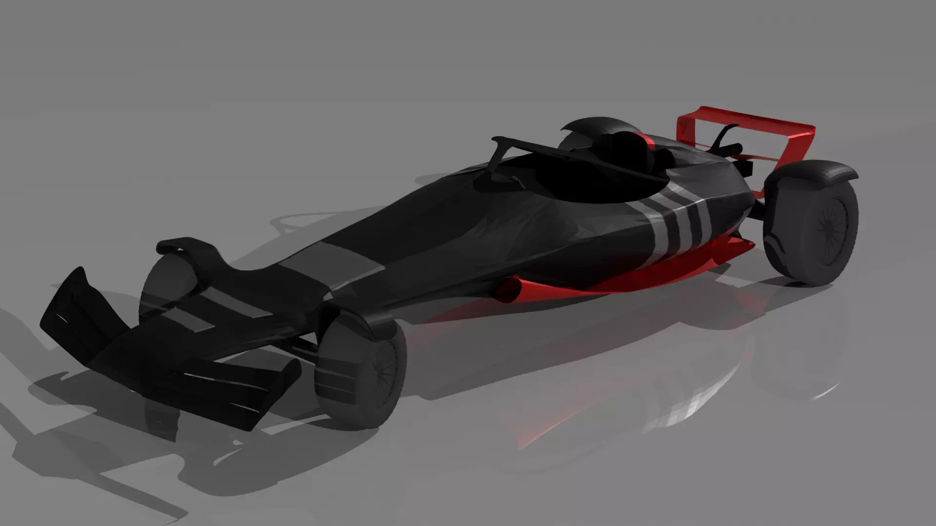 Low-Poly F1 Inspired Car Model Low-poly 3D model