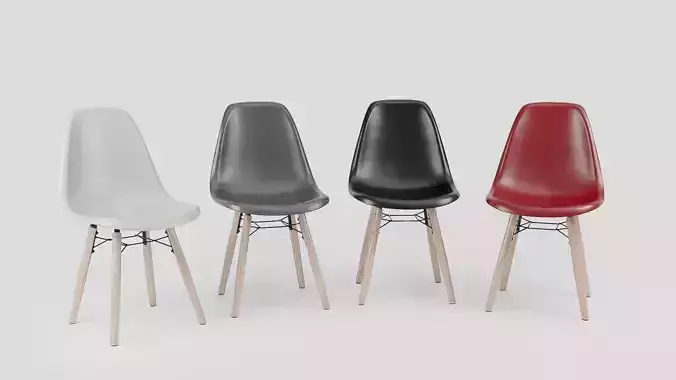 Poli design chair lowpoly